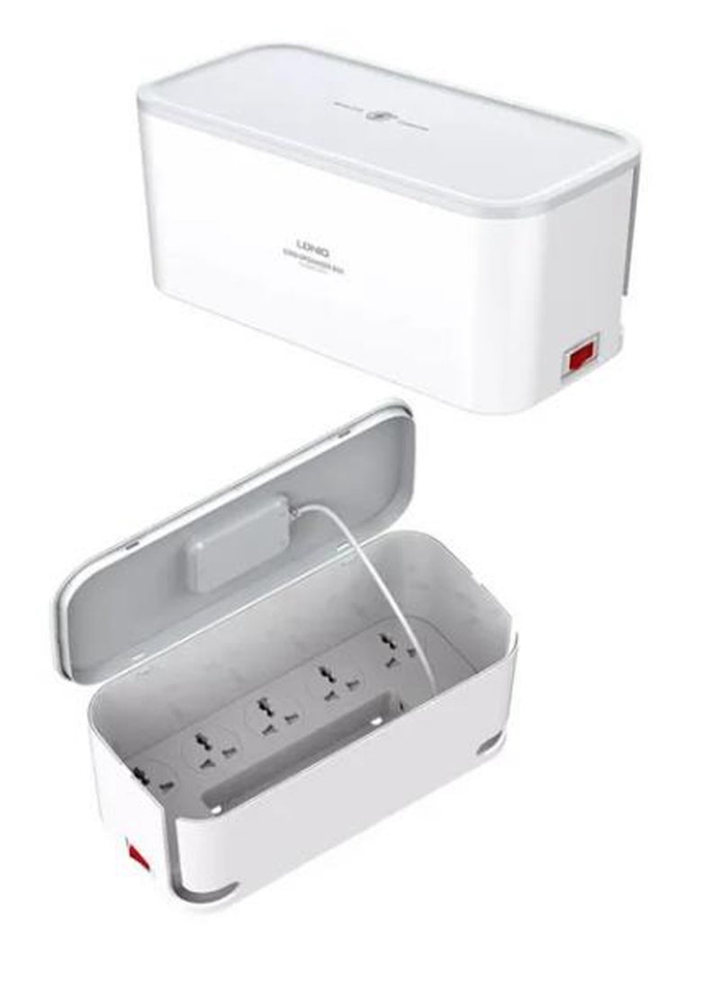 ريبنيو شاحن مقبس طاقة سطح المكتب اللاسلكي مع منفذين USB + PD و 5 شرائط طاقة - Image 4