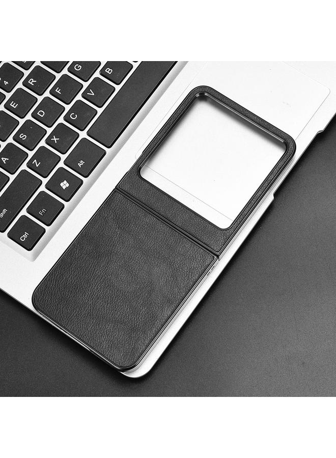 اس-توب جراب هاتف Infinix Zero Flip Litchi Texture ذو الغطاء الخلفي - Image 2