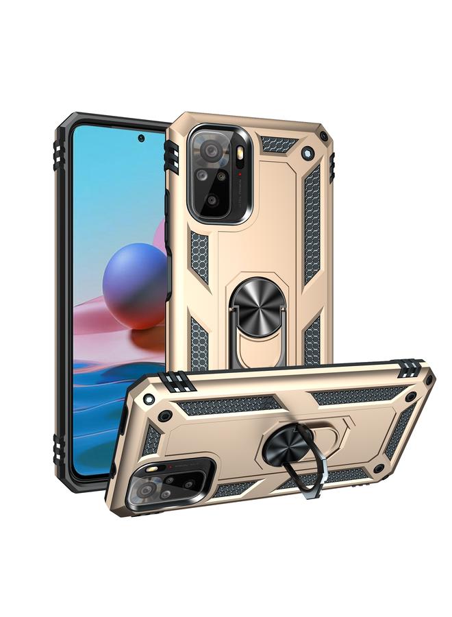 The Bros Case For Xiaomi Redmi Note 10 / Note 10S Shockproof TPU + PC Protective Case with 360 Degree Rotating Holder