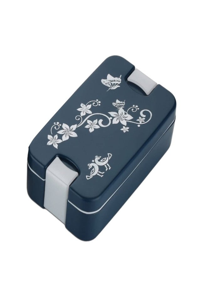 zingware Airtight Lunch Box 2 Compartment Lunch Box Leak Proof Food Grade Material Lunch Box Modern Appearance & Compact Lunch Box with Spoon - Image 1
