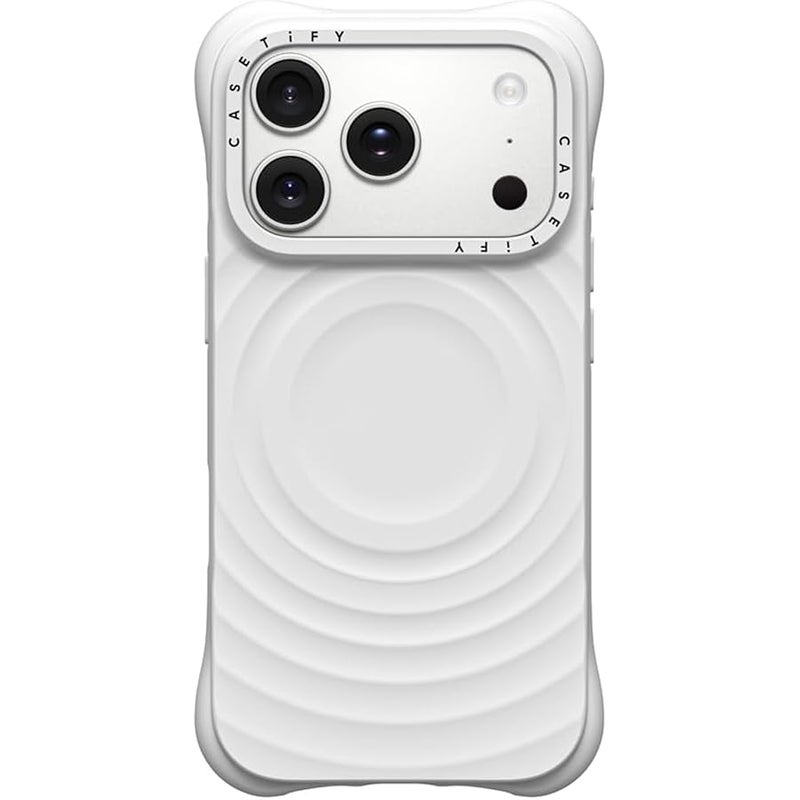 Casetify Ripple iPhone 17 Pro Case 【Soft Touch/Lightweight/Compatible with Magsafe】 - White