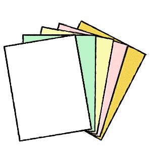 NCR 100 Sets of 5 Part NCR Letter Size - 8-1/2" x 11", Carbonless Paper 01938, 500 Sheets, Straight Collated - Image 1