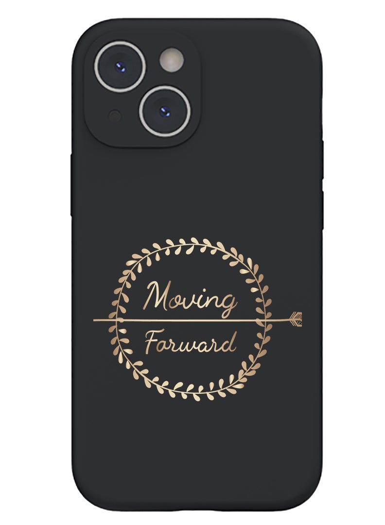 Theodor Protective Slim Fit Case Liquid Silicone Cover with Full Body Protection Anti-Scratch Shockproof Case For iPhone 14 Black  - No prob llama  - Image 1