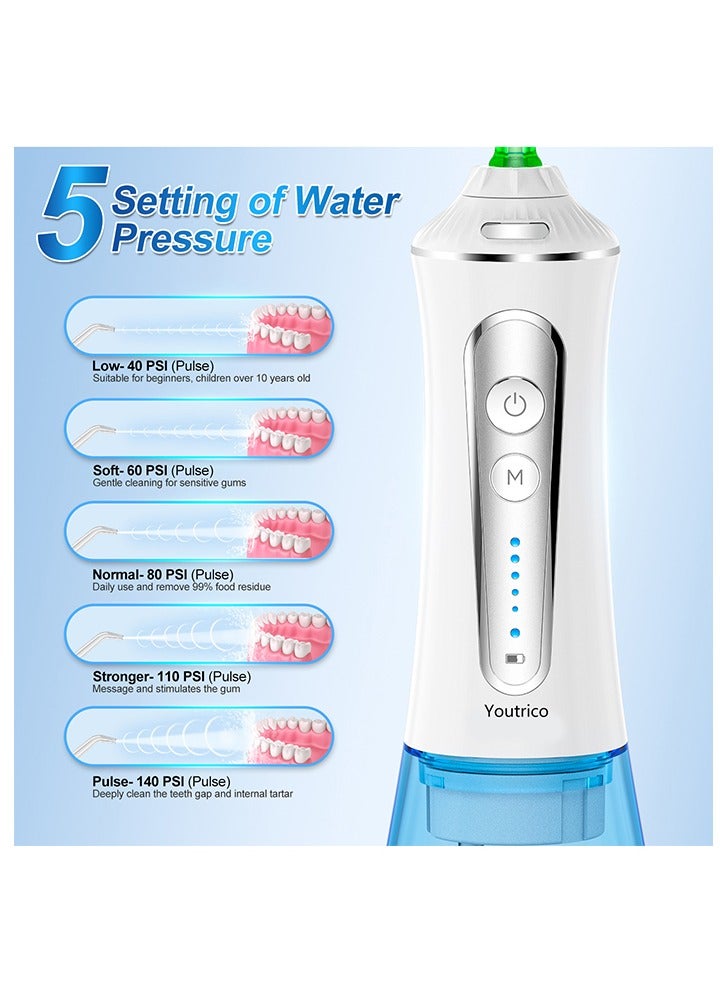 Youtrico Youtrico 2023 upgraded whitening water floss  portable and rechargeable  gentle teeth whitening IPX7 waterproof  - Image 5