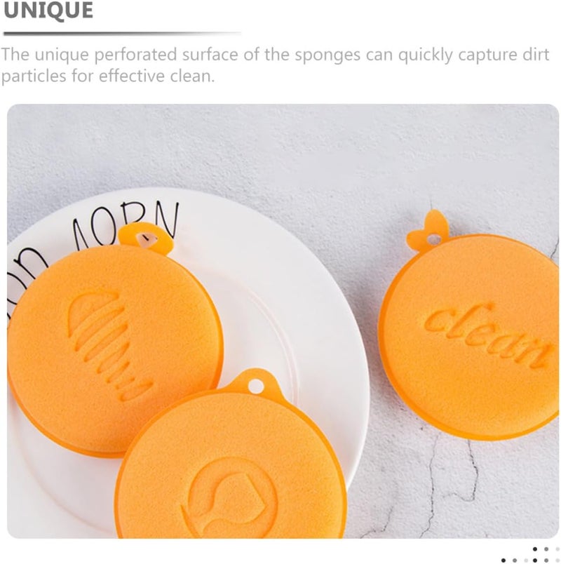 SHERCHPRY 5pcs Dual-Sided Dishwashing Sponges for Kitchen Cleaning, Non-Stick Oil Scrub Pads, Sturdy Household Dish Scrubbers for Plates and Pots - Image 3
