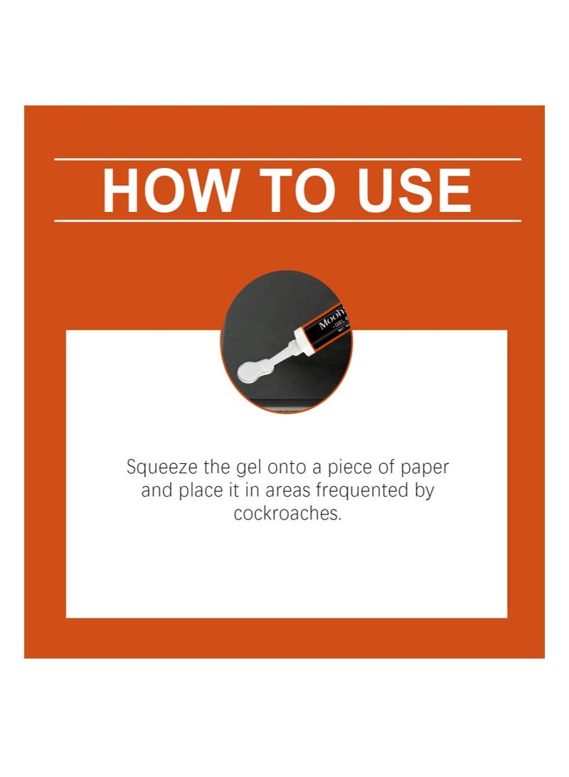 MOONSPRY Pest Control Gel Bait，Specially For Cockroaches And Ants，Long Lasting Insect Repellent，Moisture Proof And Mildew Proof，Suitable For Gaps And Corners In Kitchens And Bathrooms，Environmentally Friendly Bait Glue（10g） - Image 2