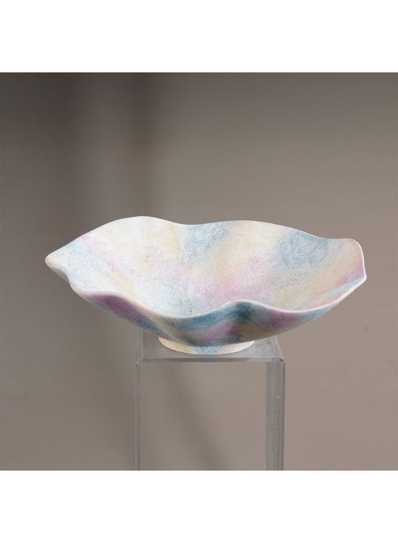 DANUBE HOME Lexie Berry Ceramic Platter  – Stylish Serving Dish for Appetizers, Desserts & Snacks | Durable Glazed Finish, Perfect for Modern Dining & Elegant Table Settings L32 X W32 X H9.2 Cm - Image 4