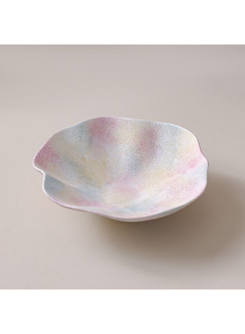 DANUBE HOME Lexie Berry Ceramic Platter  – Stylish Serving Dish for Appetizers, Desserts & Snacks | Durable Glazed Finish, Perfect for Modern Dining & Elegant Table Settings L32 X W32 X H9.2 Cm - Image 1