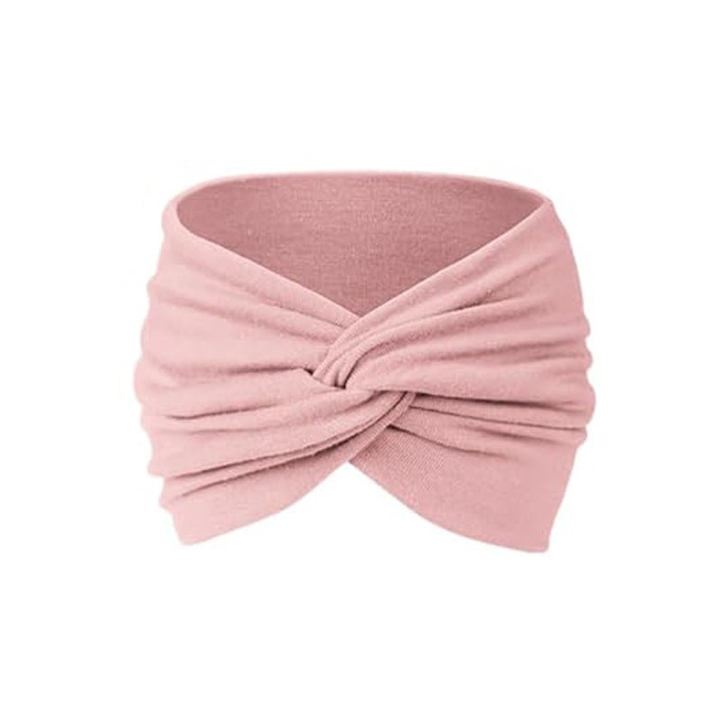 Generic Bohemian Elastic Sports Headband for Women 4# Pink 