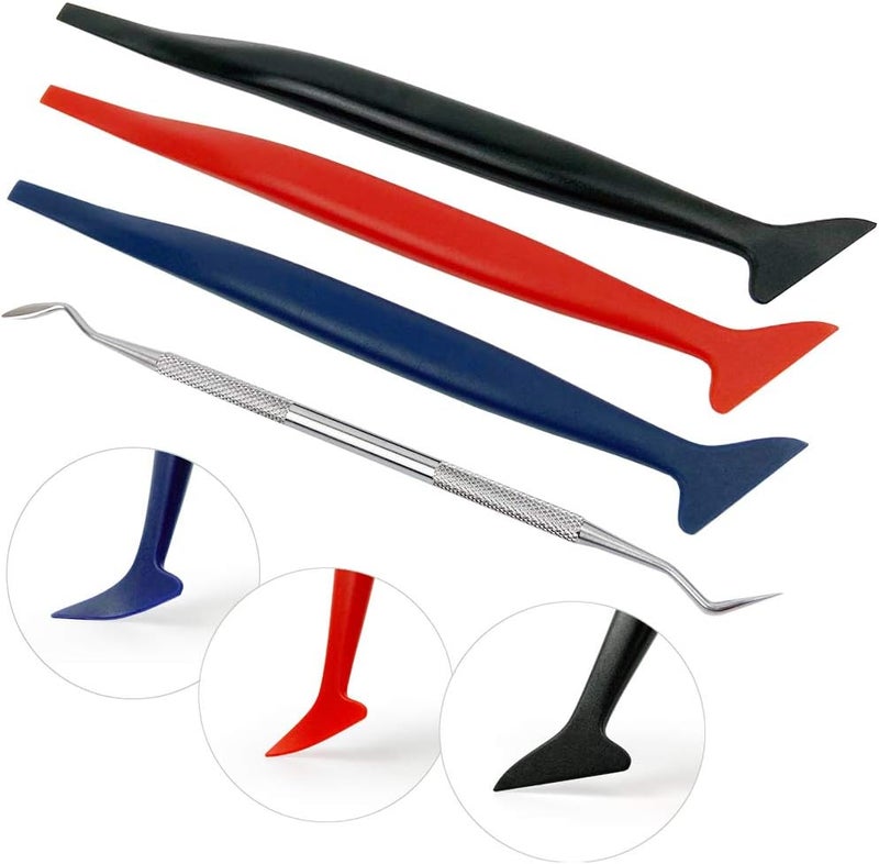 CARTINTS Complete Vinyl Wrap Application Tools Kit Auto Window Tint Film Tool Kit Include Felt Squeegee, Fabric Felts, Micro Squeegee, Vinyl Magnet Holders, Working Gloves, Vinyl Knife, Utility Knife Blades Global upgraded economical craftsmanship - Image 2