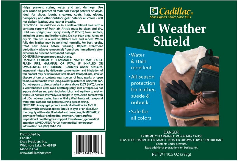 Cadillac All Weather Shield - Leather and Fabric Protector Spray 10.5 oz - Image 2