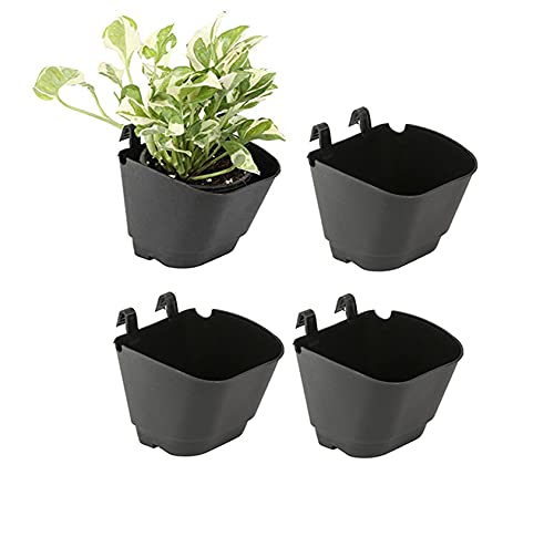 CAPPL Vertical Garden Wall Hanging Pot (Black, 4 Planters) - Image 5