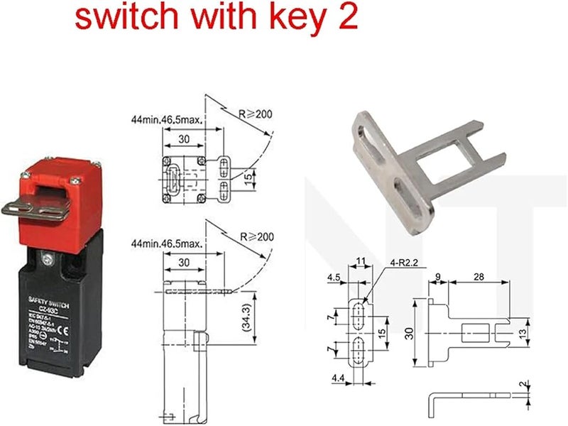 CZ93B مع مفتاح 3 مفتاح حد أمان الباب الصغير CZ 93B 2NC 3A CZ 93C NO NC - Image 5