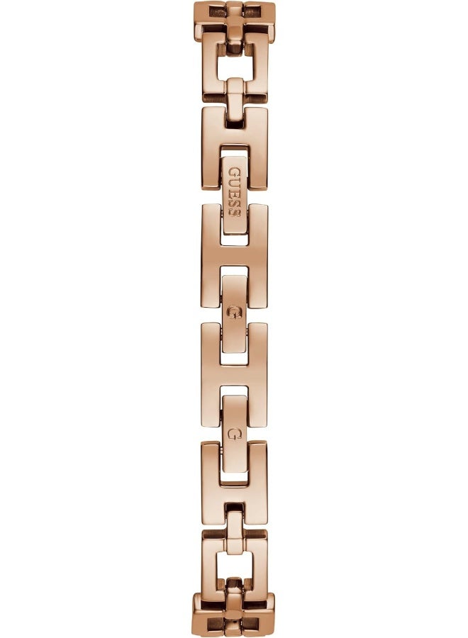 GUESS Ladies 26mm Watch - Rose Gold Tone Bracelet White Dial - Image 3