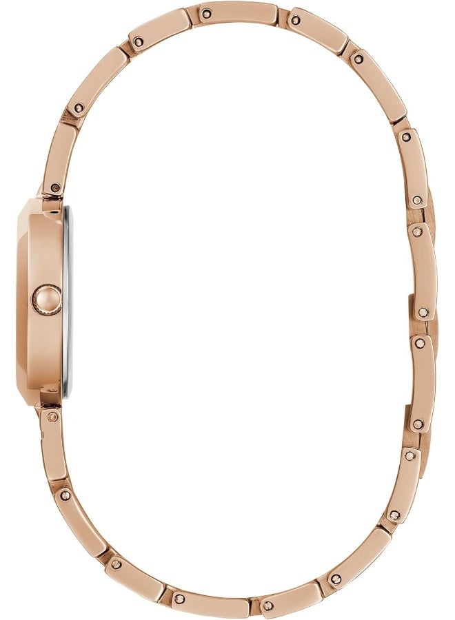 GUESS Ladies 26mm Watch - Rose Gold Tone Bracelet White Dial - Image 2