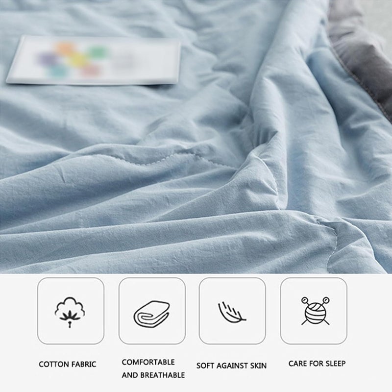 Summer Duvet, Light Soft and Comfortable Duvet, Thin and Light Duvet for Summer, Washable, Cooling Summer Quilt, Breathable, Washable, Soft Cool Fibre Blanket (M, 180 x 220 cm) - Image 4