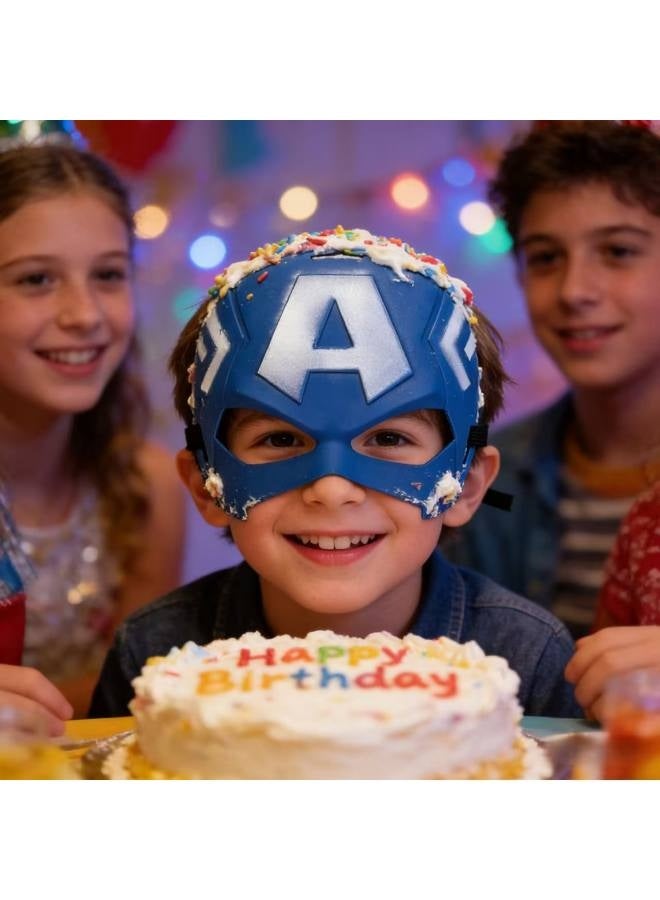 3 قطع قناع بطل خارق للأطفال، أزياء بطل خارق لحفلات أعياد ميلاد الأطفال، هدايا ألعاب للأولاد لحفلات الهالوين التنكرية - Image 4