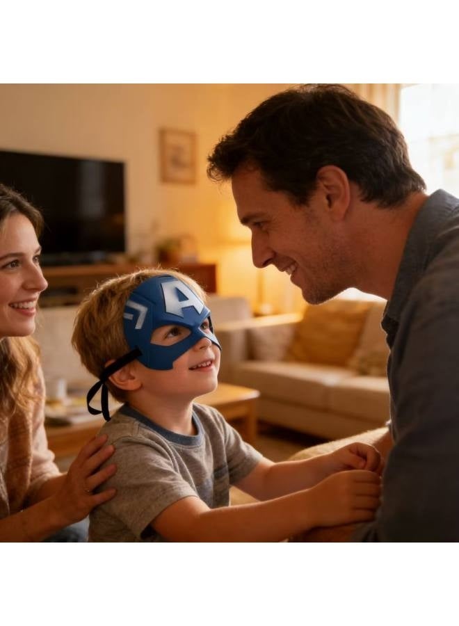 3 قطع قناع بطل خارق للأطفال، أزياء بطل خارق لحفلات أعياد ميلاد الأطفال، هدايا ألعاب للأولاد لحفلات الهالوين التنكرية - Image 5