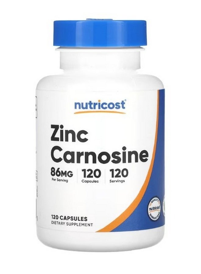 Zinc Carnosine 86 Mg 120 Capsules - Image 1