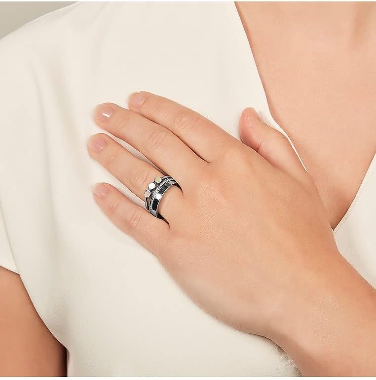 فوسيل خاتم فضة نسائي من فوسيل، JF03144040 - Image 3