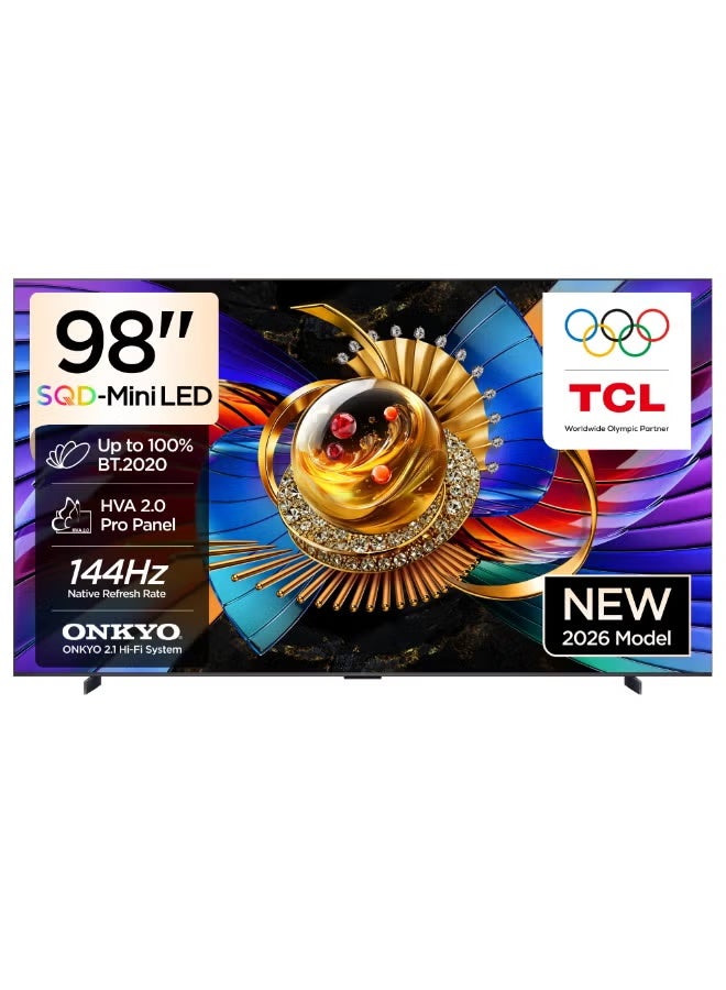 تي سي إل تلفاز TCL Q7C بحجم 98 بوصة، تلفاز QD-MiniLED متميز، 144/288Hz نموذج جديد (2026)، 98Q7D - Image 1