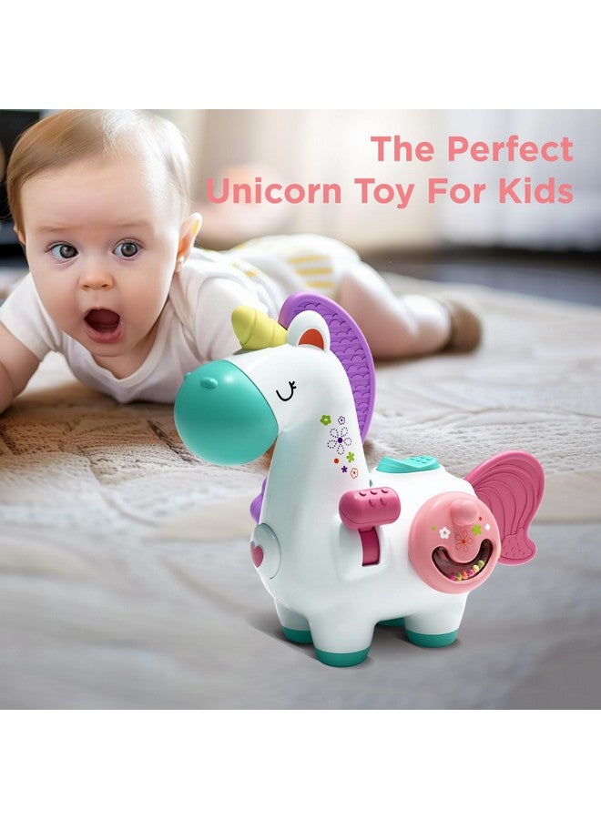 iPlay, iLearn Baby Unicorn Activity Cube, Infant Busy Cube Montessori Toy for 1 Year Old, Babies Carseat Plane Travel Toy, Toddler Sensory Development Learning Birthday Gift 6-9-12-18 Months 2 3 Years - Image 5
