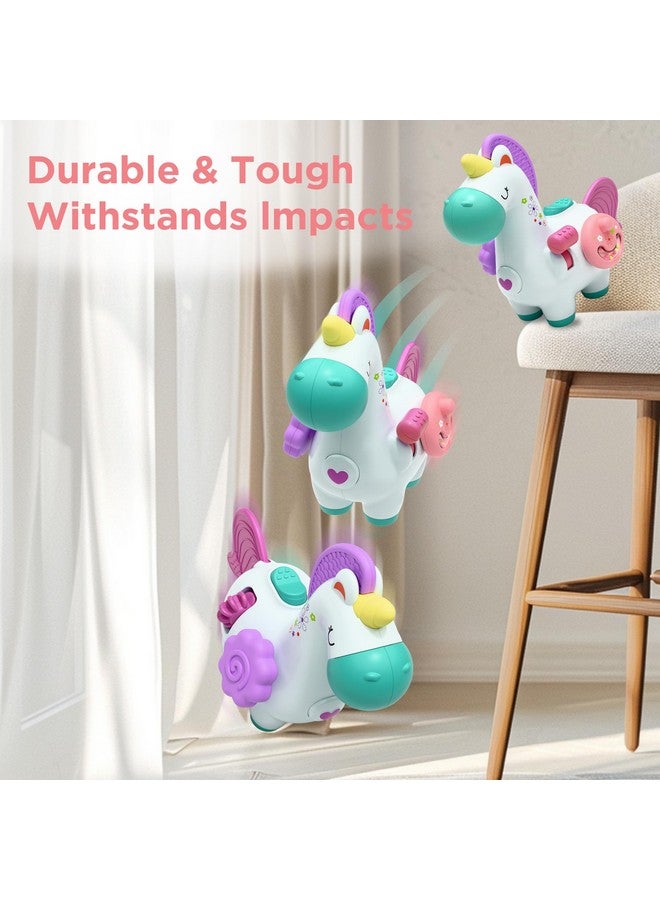 iPlay, iLearn Baby Unicorn Activity Cube, Infant Busy Cube Montessori Toy for 1 Year Old, Babies Carseat Plane Travel Toy, Toddler Sensory Development Learning Birthday Gift 6-9-12-18 Months 2 3 Years - Image 4