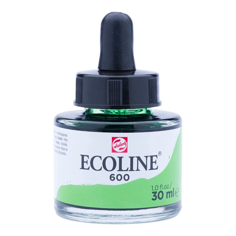 ECOLINE Royal Talens Ecoline Liquid Watercolor Ink 30ml Pipette Jar - Green - Image 1