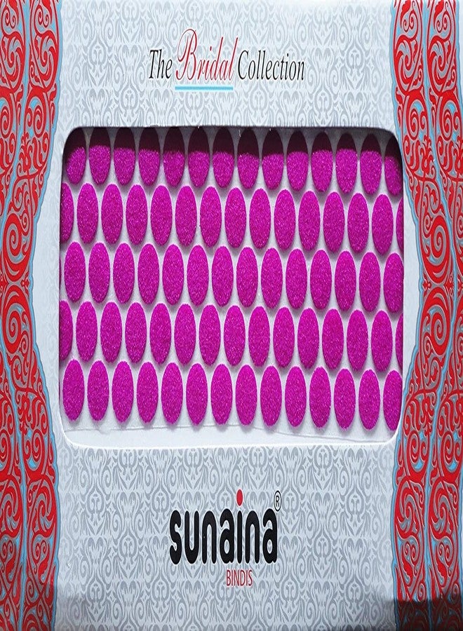 Sunaina Bridal Collection Bindi for Women (Size-4, DarkPink) (Pack of 2) (6 card in 2 pack) - Image 1
