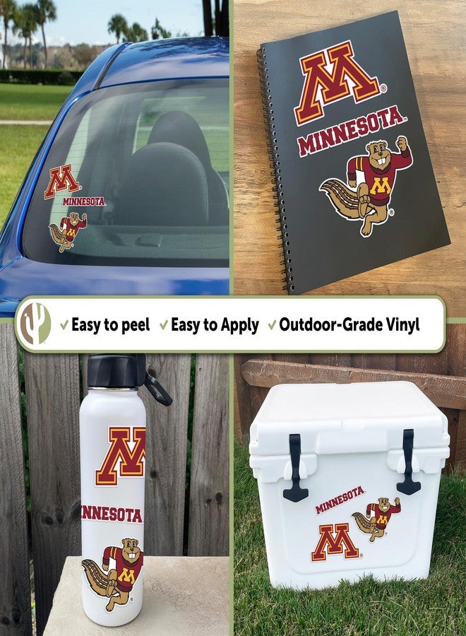 Desert Cactus University of Minnesota Sticker Golden Gophers Vinyl Decals Laptop Water Bottle Car Scrapbook T5 (Type 5-1) - Image 2