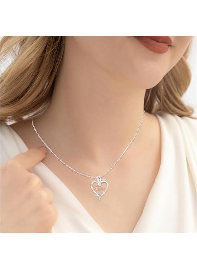 Women's Heart Infinity Pendant Necklace - Red Metal Classic Style - Perfect for Women, Mothers, Daughters, Female Relatives, Loved Ones - Image 2
