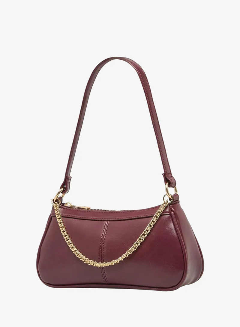 سبلاش فيڤ Chain Detail Shoulder Bag with Zip Closure