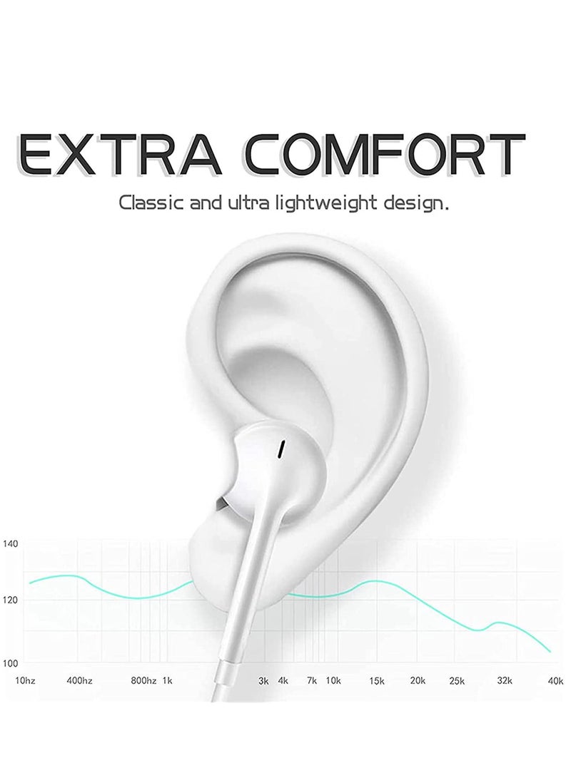 LEDIN Earbuds Headphones Wired Earphones with Microphone and Volume Control, Compatible with iPhone 13 13Pro 13Pro MAx 12,11 Pro Max,Xs Max,XR,X,7,8 Plus - Image 3