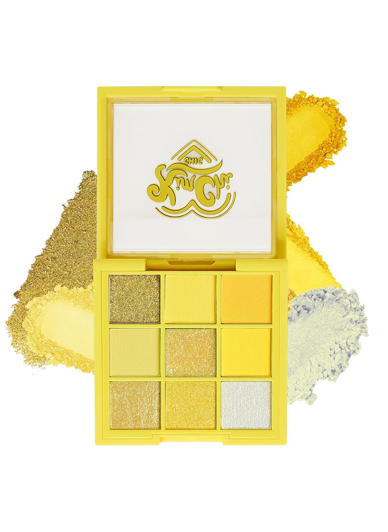 Kimchi Chic - Kimchi Chic Beauty Citrus Queen - 9 Shades in 1 Makeup Palette - 02 LEMON - Image 1