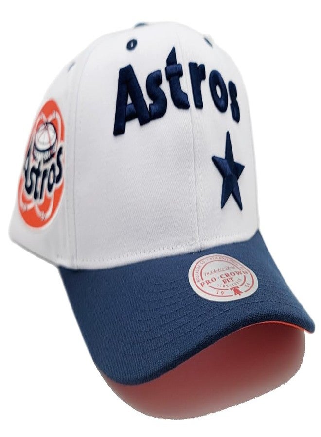 Mitchell & Ness Houston Astros Cooperstown MLB Evergreen Pro Snapback Hat Cap - White - Image 4