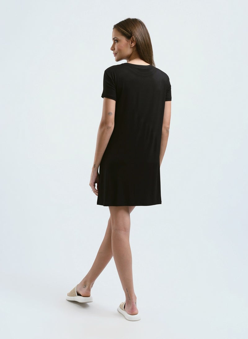 Mesery Sleepshirt Cotton Short Sleeves Printed  - Image 3