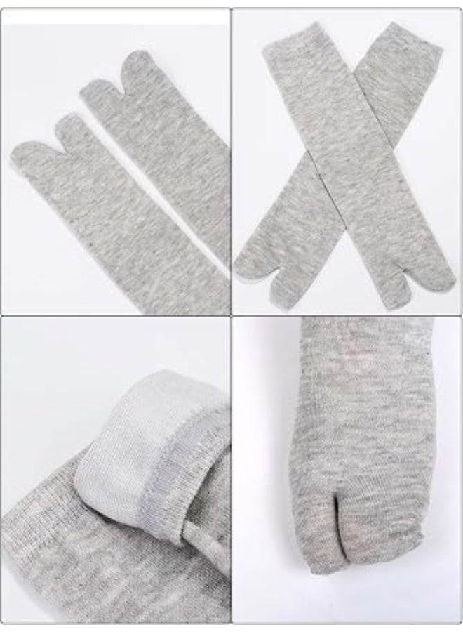6 Pairs Five Toe Socks Toe Separated Cotton Socks Colorful Stripe Socks for Women Men - Image 4
