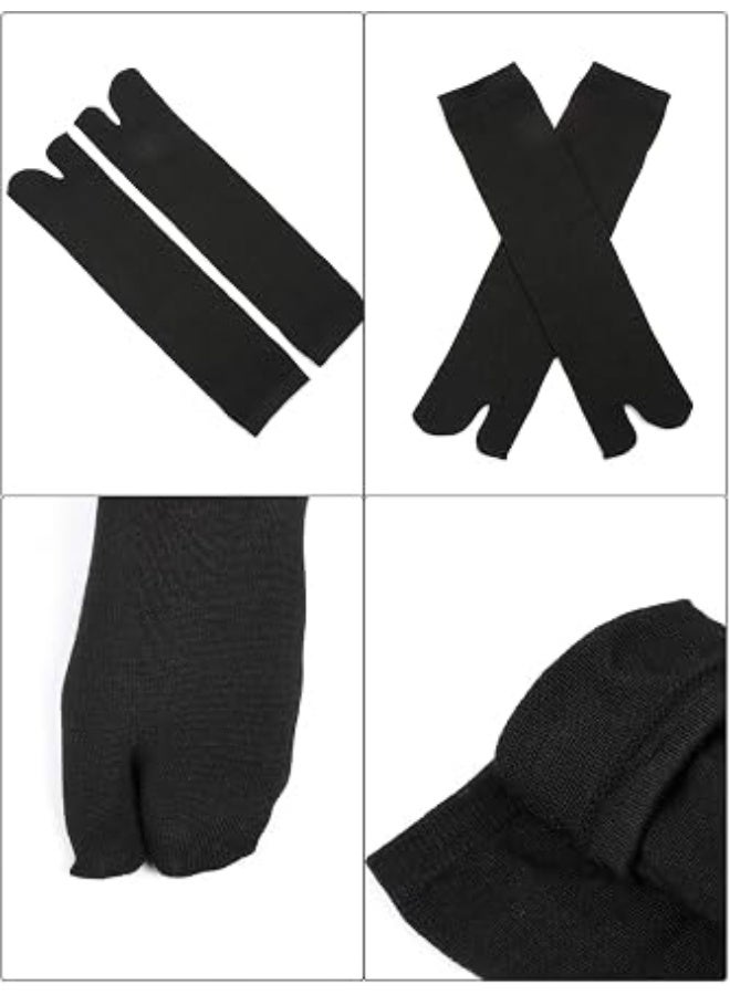6 Pairs Five Toe Socks Toe Separated Cotton Socks Colorful Stripe Socks for Women Men - Image 5