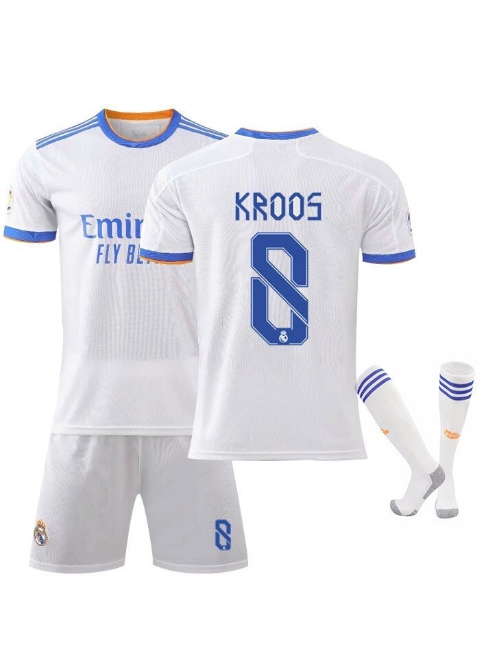 3-piece Real Madrid No.8 football jersey set - Image 1
