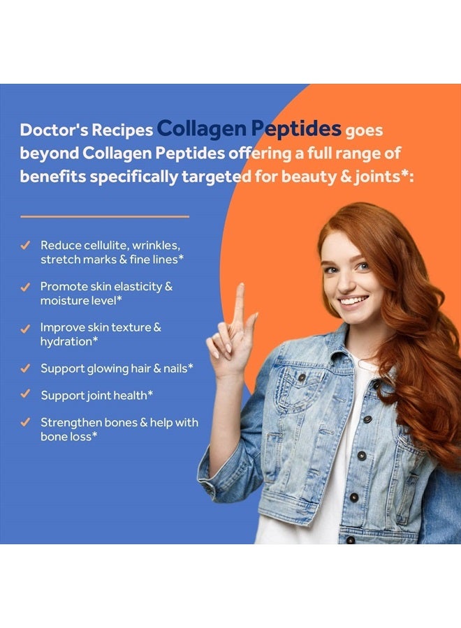 Doctor's Recipes مجمع الكولاجين المتعدد مع الكركم الذهبي، فيتامين C، البيوتين، حمض الهيالورونيك والفلفل الأسود لمكافحة الشيخوخة، البشرة، الشعر، الأظافر والمفاصل، كيتو، 90 كبسولة - Image 3