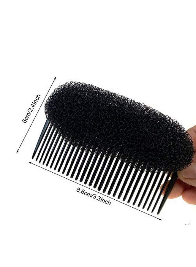 NaRaMax 2Pcs Hair Clip With Sponge Hair Base Inserts Bump It Up Hair Pads Bun Maker Hair Styling Accessories Charming Hair Comb Braid Tool Diy Hair Beauty Tool(Brown) - Image 3