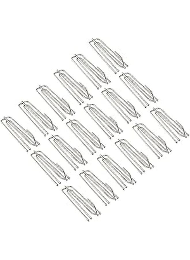 Stainless Steel Rustproof Shower Curtain Hooks 50 Pack 4 Prongs Drapery Clips - Image 1