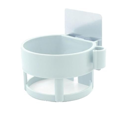 GTC Bathroom, Salon Hair Dryer Holder Rack with Vacuum Suction Cup Wall Mount Round Hairdryer Stand Bathroom Organizer (Color May Very (811-27) - Image 1