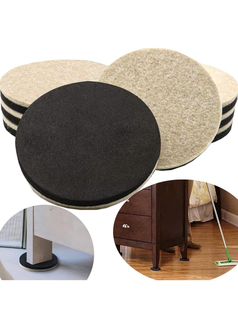 DIY Crafts - DIY Crafts 8 Pcs, Felt Furniture Sliders for Hardwood Floors 2 inch Furniture Moving Slider – Heavy Duty Felt Movers Sliders Chair Legs Floors Protectors 12mm Thick (for Hardwood Floors) (8, 2 INCH) - Image 1