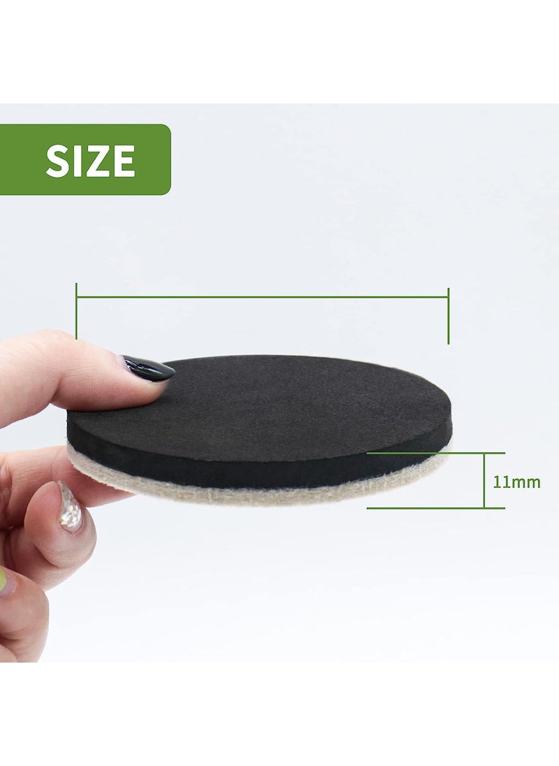 DIY Crafts - DIY Crafts 8 Pcs, Felt Furniture Sliders for Hardwood Floors 2 inch Furniture Moving Slider – Heavy Duty Felt Movers Sliders Chair Legs Floors Protectors 12mm Thick (for Hardwood Floors) (8, 2 INCH) - Image 1