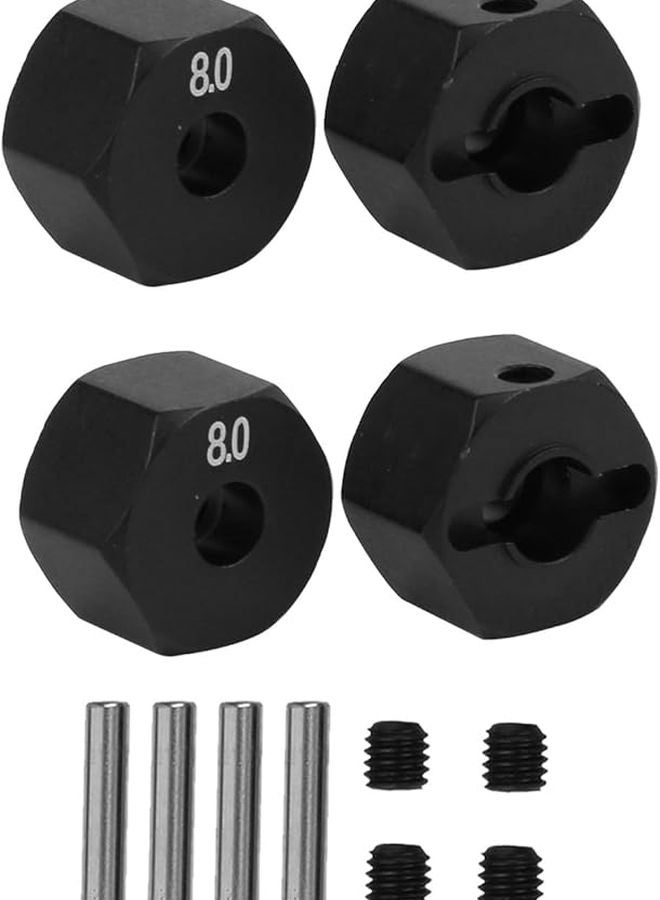 ترقية محور عجلة من سبائك الألومنيوم سداسية 8 ملم لسيارة SCX10 RC كراولر 4 قطع - Image 5