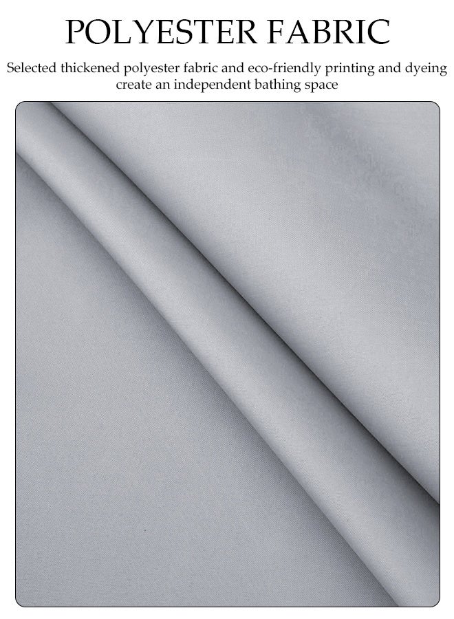 DUNISO Waterproof Shower Curtain，Thickened Bathroom Curtains，Waterproof， Anti Fog，Anti Mold，With Hooks，For Bathroom And Bath Tub，150*180cm  - Image 4