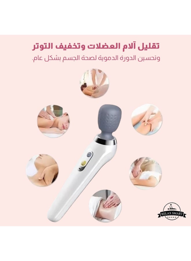 ريلاكس سمارت جهاز تحفيز العضلات الكهربائي المحمول ريلاكس سمارت - جهاز تدليك محمول للجسم للاسترخاء في الرقبة والكتف والظهر والساق - Image 5