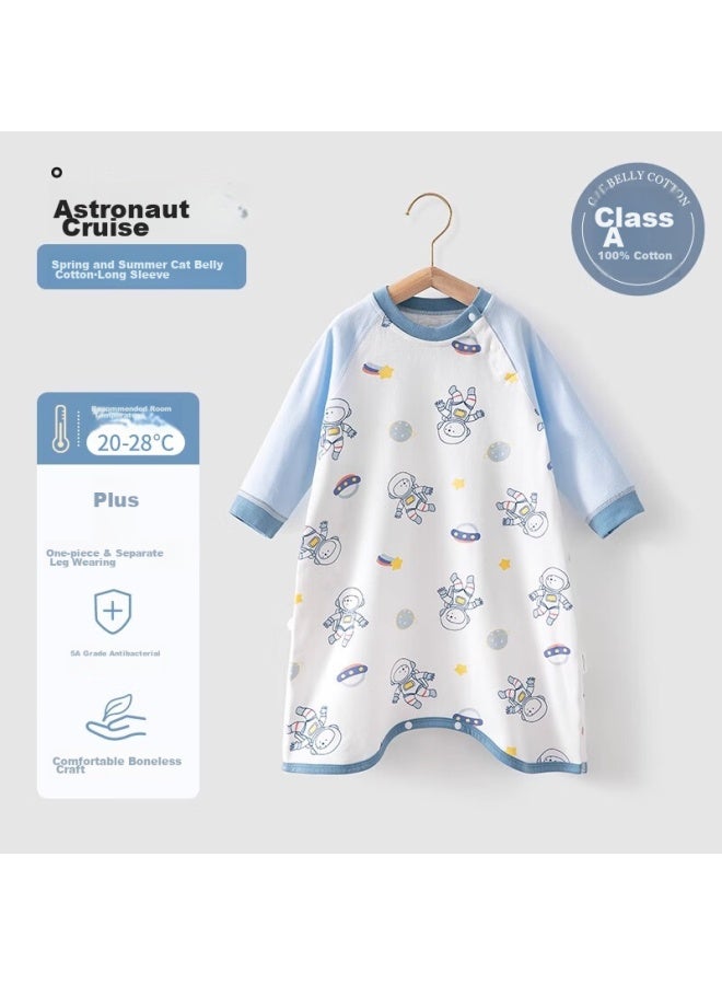 Beptides Beipesi Baby Sleeping Bag, Spring And Autumn Thin Style, Infant Sleepwear, Anti-kick Blanket, Children's Nightgown, Onesie, New Style - Image 1