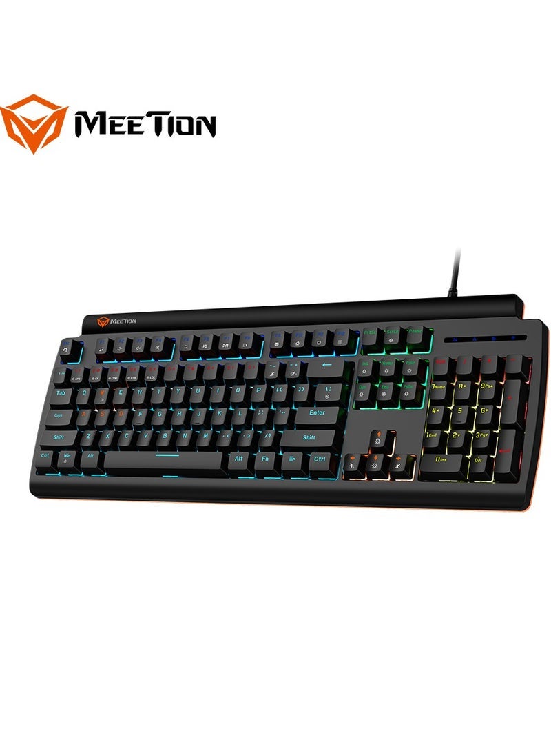 Meetion Meetion MK600 Mechanical Keyboard Anti-ghosting Full keys No. of keys 104/105 Keyboard Type Red switch OS Compatibility Windows XP/Vista/7/8/10  MAC OS X Interface USB  - Image 2